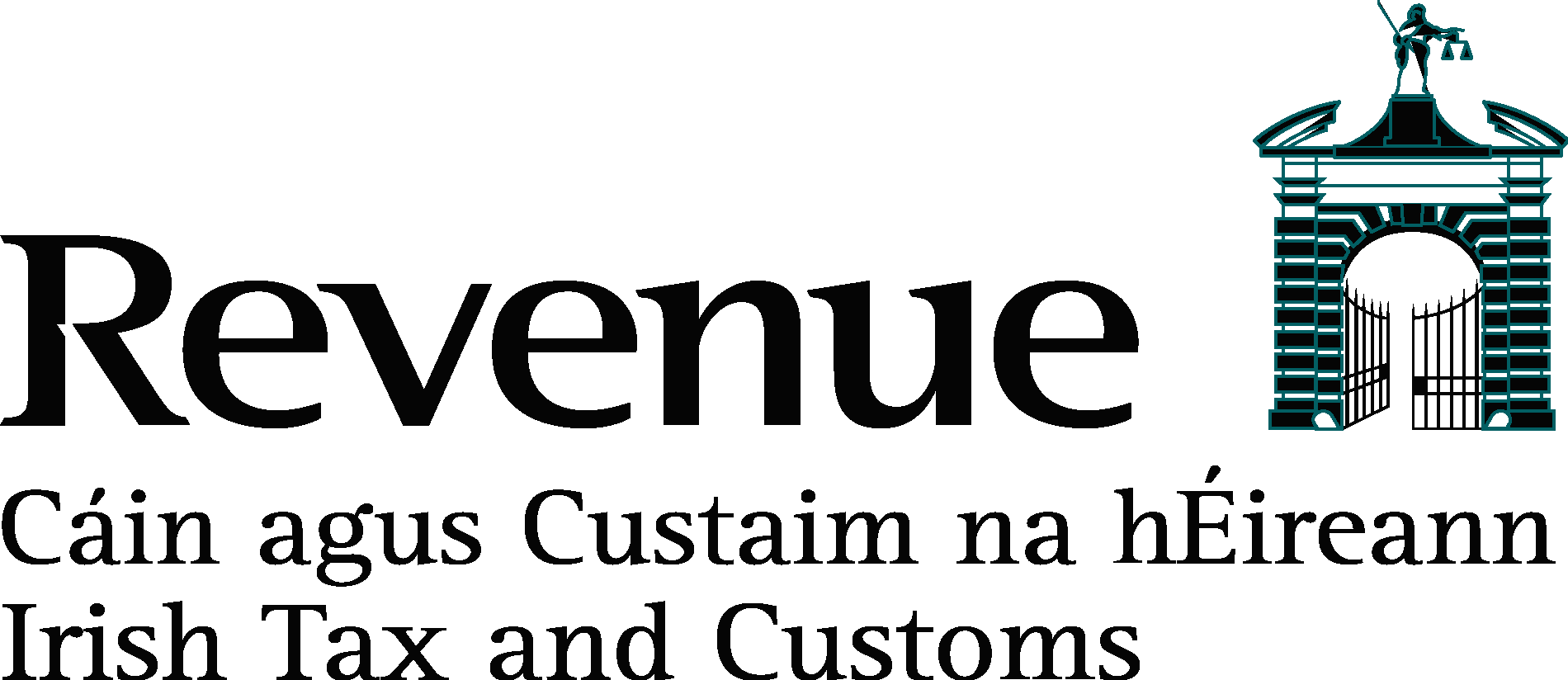 Revenue Irish Tax And Customs  Black Logo Vector Logo